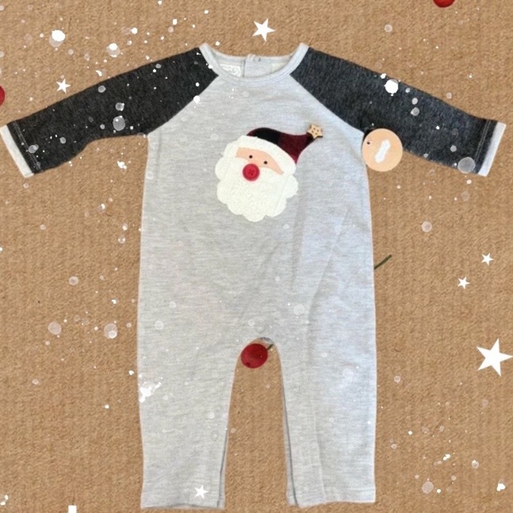 Mud Pie Baby Christmas One Piece Outfit 3-6 months NWOT